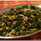 Kale with coconut (Cheera thoran)