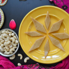 Kaju Barfi with Honey || Kaju Katli || Cashew Nut Fudge (Refined Sugar Free, Vegan, Paleo)
