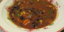 Black Bean soup (Vegetarian Chilli)