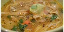 Hot and Spicy Chicken noodle soup