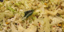 Cabbage with Coconut(Cabbage thoran)