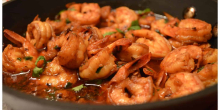 Around the World #1: Gambas al Pil Pil (Sizzling shrimp with garlic)