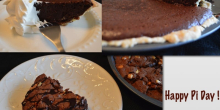 Celebrating Pi (π) day: Chocolate Fudge Pie and Fudge Brownie Pie