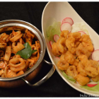 Calamari - 2 ways! : Spicy Sauteed and Chick Pea batter fried
