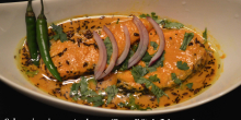 Salmon in spicy mustard sauce (Bengali Style Fish Curry)