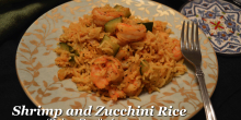 Shrimp and Zucchini rice (Pulao-Paella fusion)