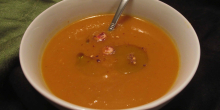 Roasted Butternut Squash Soup (with Cranberries)
