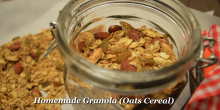 How to make Healthy Homemade Granola (Sugar free)