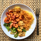 Harissa Shrimp and 'Noodles' (Gluten free, Paleo, Whole30, Keto)