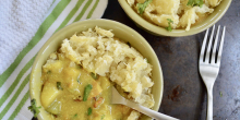 Fish and vegetable Pie with curry flavors (Paleo, AIP)