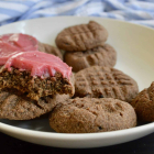 Chocolate Cookies with Pink Frosting (Gluten free, Paleo, AIP)
