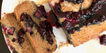 AIP Pound Cake with a Blackberry Sauce