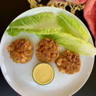 Indian Style Shrimp Cakes || Prawn Cutlets (Paleo, AIP, Gluten Free, Nut free) with a Turmeric Mayo dip