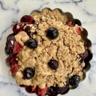 AIP Berry Crumble Pie (Gluten free, dairy free, nut free)