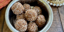 Coconut Anjeer Ladoos || Coconut and Dried Fig Balls