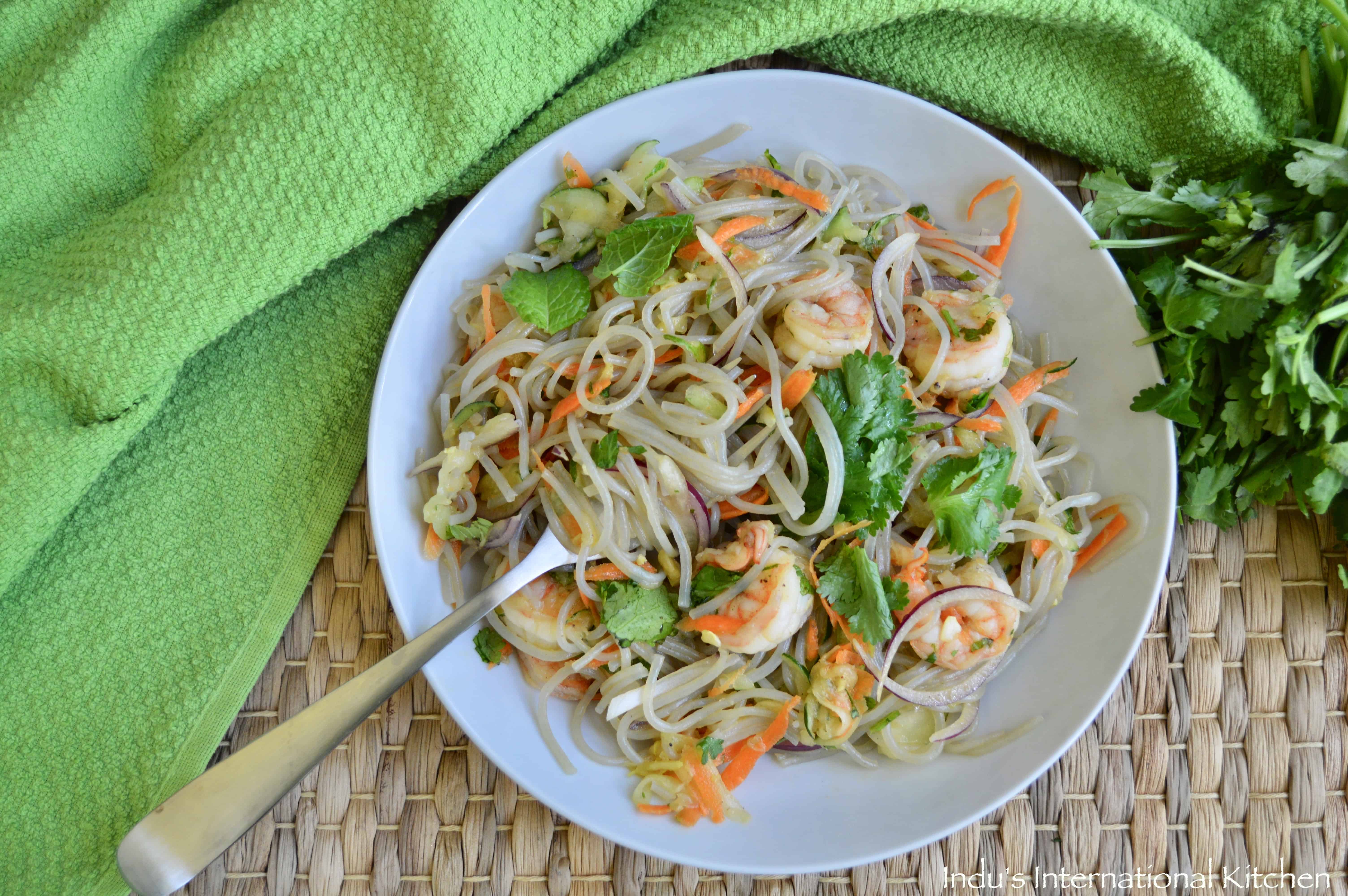 Vietnamese Style Shrimp Noodle Salad (paleo, AIP)