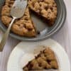 Chocolate Chip Cookie Pie (gluten free, nut free, dairy free)