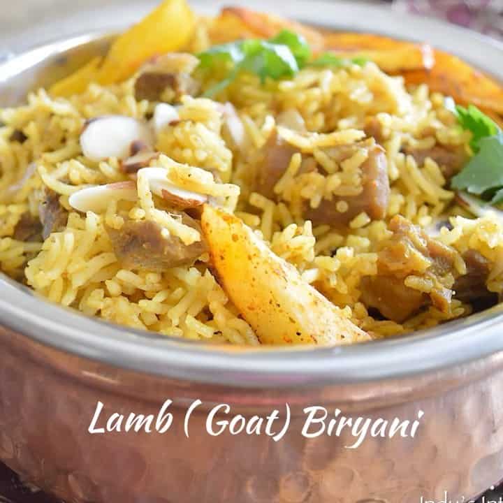 Lamb ( Goat) Biryani!  I know this post will cause some of you to unfollow me cause this is a non AIP recipe. However, I like posting #aipreintro recipes since I want to stress the point that AIP is not meant to be a forever diet! 🤷‍♀️ It is an elimination diet and it is one of the best things you can do to heal your gut. However, you don’t have to keep eating like that forever. Over time, you can begin to reintroduce foods ( one at a time and in a scientific manner ideally working with an AIP Certified coach) and slowly you can expand your diet once again! Yes it is possible! I can now eat rice as long as I eat it only occasionally. And some chilli peppers as long as they are mild chillies like kashmiri chillies. Fortunately I can tolerate all of the other Indian seed based spices too! This ‘Lamb biryani’ is what I love to have and one which I find incredibly hard to resist! It is an elaborate process but so worth it! Check out my blog post for the detailed recipe( link in bio). This recipe is tomato and dairy free since I cannot tolerate them both. You can make it completely nightshade free too by replacing kashmiri chilli powder with black pepper. Hope you can enjoy this recipe sometime soon! 😋 #aipreintro #muttonbiryani #lambbiryani #goatbiryani #aip #autoimmunedisease #healingdiet #paleo #dairyfree #cook2nourish #indianfood #healthyindianfood